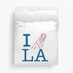 I Love White Duvet Cover