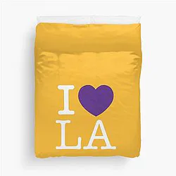 I Love LA Home Duvet Cover