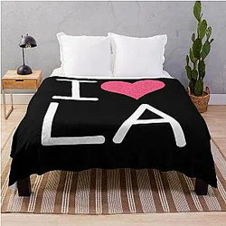 WANDERLUST - Love LA Graphic Design Throw Blanket