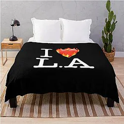 I Love LA Throw Blanket