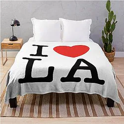 I Love Los Angeles Throw Blanket