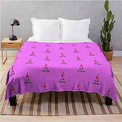 Dance I Love LA Style Salsa Throw Blanket