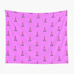 Dance I Love LA Style Salsa Pink Socks Tapestry