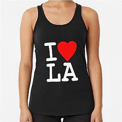 I Love LA Racerback Tank Top