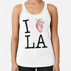 I Love LA Racerback Tank Top