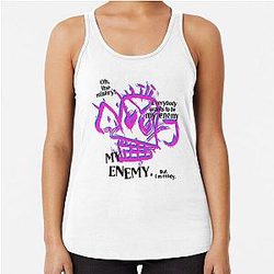 Who Loves Basket Bomb But with Imagine Dragons Vintage Style Racerback Tank Top