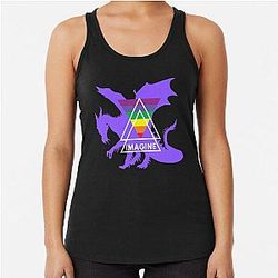 Rainbow Girls Anime Racerback Tank Top by Imagine Dragons Enemy Believer Awesome