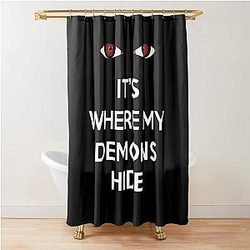 It's Where My Demons Hide For Imagine Dragons Fan Gift for Music Lovers Shower Curtain