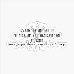 It's Time Imagine Dragons lyrics Sticker