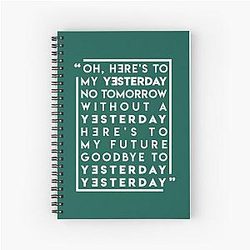 Yesterday Song by Imagine Dragons Spiral Notebook