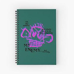 Who Loves Basketball Bomb But With Imagine Dragons Vintage Style Spiral Notebook