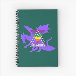 Imagine Dragons Enamy Believer Awesome Spiral Notebook
