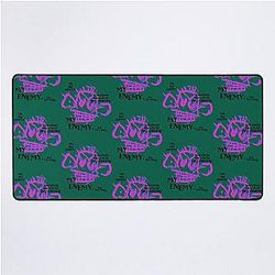 Who Loves Basket Ball But With Imagine Dragons Vintage Style Desktop Mat