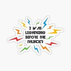 I Was Lightning Before The Thunder - Imagine Dragons Sticker