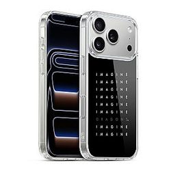 Officially Licensed Imagine Dragons Logo Repeat Key Art Gel Case with Military Grade Protection Compatible with Apple iPhone 17 Pro and MagSafe