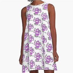 Who Loves Imagine Dragons Vintage Style A-Line Dress