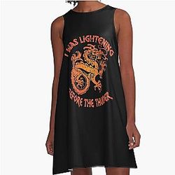 Imagine Dragons T Shirts I Was Lightning Before The Thunder Shirt Imagine Dragons A-Line Dress