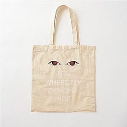It's Where My Demons Hide For Imagine Dragons Fan Music Lover Gift Cotton Tote Bag