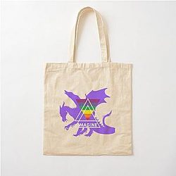 Rainbow Girls Boys Imagine Dragons Enemy Believer Awesome Anime Cotton Tote Bag
