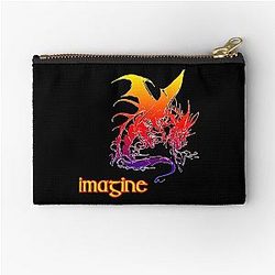 People Imagine Dragons Vintage Style Art Zipper Pouch