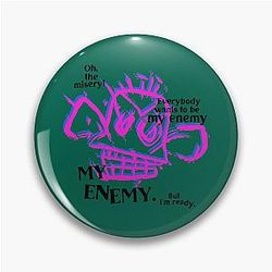 Who Loves Basketball with Imagine Dragons Vintage Style Pin
