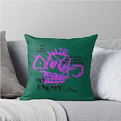 Who Loves Basket With Imagine Dragons Vintage Style Throw Pillow