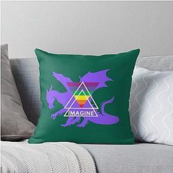 Rainbow Girls Imagine Dragons Believer Awesome Throw Pillow