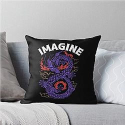Imagine Dragons Enemy Believer Throw Pillow