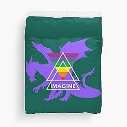 Rainbow Girls, Enemy (Believer), Anime Duvet Cover