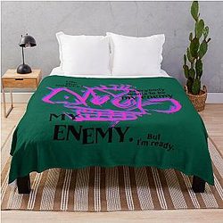 Who Loves Basketball Throw Blanket with Imagine Dragons Vintage Style