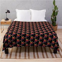 People Imagine Dragons of the Vintage Style Art Throw Blanket