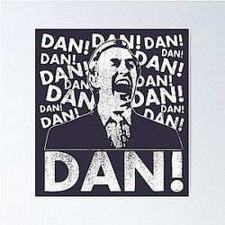 Alan Partridge Dan - Vintage Look Poster