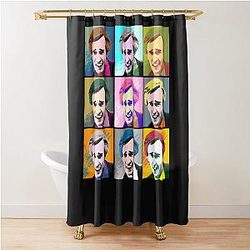 Alan Partridge Warhol Inspired Pop Art Shower Curtain