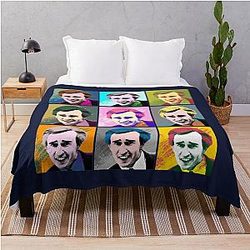 Alan Partridge Warhol Inspired Pop Art Throw Blanket