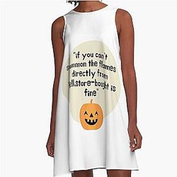 Witchy Ina Garten meme "If store-bought is fine, funny quotes A-Line Dress"
