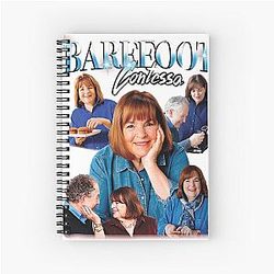 Barefoot Contessa Ina Garten 90s Bootleg Spiral Notebook