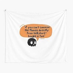 Witchy Ina Garten meme If you can't summon the flames directly from hell, store-bought is fine funny quotes Tapestry