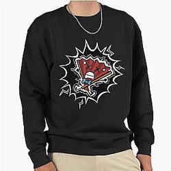 Fan Inanimate Insanity Struck by Lightning Black White Version Pullover Sweatshirt