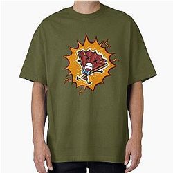 Fan Insanity Struck By Lightning Oversized T-Shirt