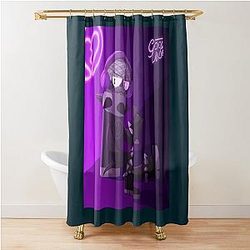 Punk Microphone Shower Curtain