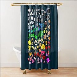 BFDI Inanimate Insanity All Characters Classic Shower Curtain