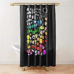 BFDI Inanimate Insanity All Characters Classic Shower Curtain