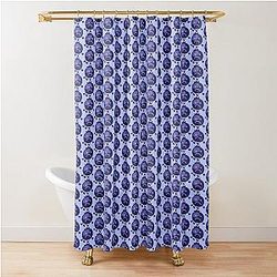 Inanimate Insanity Blue Shower Curtain