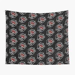 Fan Inanimate Struck By Lightning (Black White) Tapestry