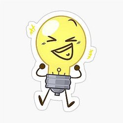 Lightbulb Inanimate Sticker