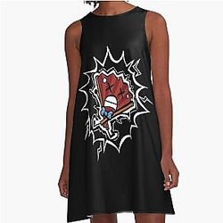 Fan Insanity Struck By Lightning A-Line Dress
