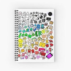 BFI Inanimate All Characters Transparent Spiral Notebook