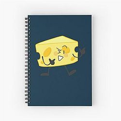 Cheesy inanimate Spiral Notebook