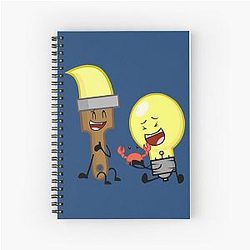 BFI, all characters, Object All-Stars spiral notebook