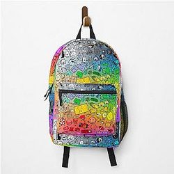 BFDI Inanimate Insanity All Characters (Rainbow) Backpack
